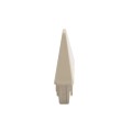 LMT 7/8" x 3" (0.758" x 2.890" ID) Thin Wall Sharp Vinyl Picket Cap for Vinyl Fence Posts (Almond) - 1066ANA (PicketCaps)