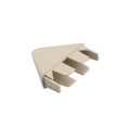 LMT 7/8" x 3" (0.758" x 2.890" ID) Thin Wall Sharp Vinyl Picket Cap for Vinyl Fence Posts (Almond) - 1066ANA (PicketCaps)