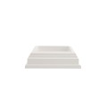 LMT 4" Sq. (0.125 " IR) One-Piece New England Vinyl Post Skirt for Vinyl Fence Posts (White) - 1069A-WHITE