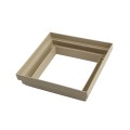 LMT 5" Sq. ( 0.125" Radius) One-Piece New England Vinyl Post Skirt for Vinyl Fence Posts (Almond) - 1070A-ALMOND