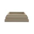 LMT 5" Sq. ( 0.125" Radius) One-Piece New England Vinyl Post Skirt for Vinyl Fence Posts (Almond) - 1070A-ALMOND