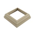 LMT 5" Sq. ( 0.125" Radius) One-Piece New England Vinyl Post Skirt for Vinyl Fence Posts (Almond) - 1070A-ALMOND