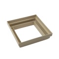 LMT 5" Sq. ( 0.125" Radius) One-Piece New England Vinyl Post Skirt for Vinyl Fence Posts (Almond) - 1070A-ALMOND