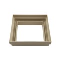 LMT 5" Sq. ( 0.125" Radius) One-Piece New England Vinyl Post Skirt for Vinyl Fence Posts (Almond) - 1070A-ALMOND