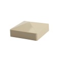 LMT 1071KT 4" x 4" Horse Vinyl Post Cap (Long Lip) - Beige