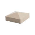 LMT 1071KK 4" x 4" Horse Vinyl Post Cap (Long Lip) - Khaki