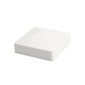 LMT 1071W 4" x 4" Horse Vinyl Post Cap (Long Lip) - White