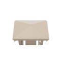 LMT 1078KK 4" x 4" Internal Pyramid Vinyl Post Cap - Khaki