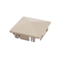 LMT 1078KK 4" x 4" Internal Pyramid Vinyl Post Cap - Khaki