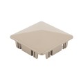 LMT 1078KK 4" x 4" Internal Pyramid Vinyl Post Cap - Khaki