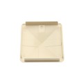 LMT 1079NA 5" x 5" Internal Pyramid Vinyl Post Cap (4.700" Inside Dimension) - Almond