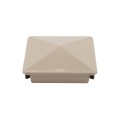 LMT 1079KK 5" x 5" Internal Pyramid Vinyl Post Cap (4.700" Inside Dimension) - Khaki 