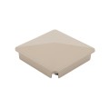 LMT 1079KK 5" x 5" Internal Pyramid Vinyl Post Cap (4.700" Inside Dimension) - Khaki 