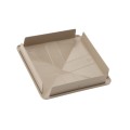 LMT 1079KK 5" x 5" Internal Pyramid Vinyl Post Cap (4.700" Inside Dimension) - Khaki 