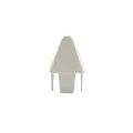 LMT 7/8" x 1 1/2" (0.700" x 1.326" ID) Sharp Vinyl Picket Cap for Vinyl Fence Posts (White) - 1085W