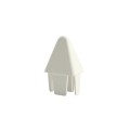 LMT 7/8" x 1 1/2" (0.700" x 1.326" ID) Sharp Vinyl Picket Cap for Vinyl Fence Posts (White) - 1085W