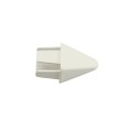 LMT 7/8" x 1 1/2" (0.700" x 1.326" ID) Sharp Vinyl Picket Cap for Vinyl Fence Posts (White) - 1085W