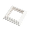LMT 1096-WHITE 4" Vinyl Post Decorative Knuckle - White Decorative Vinyl Post Accent (PostAccents)