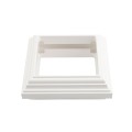 LMT 1096-WHITE 4" Vinyl Post Decorative Knuckle - White Decorative Vinyl Post Accent (PostAccents)