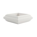 LMT 1096-WHITE 4" Vinyl Post Decorative Knuckle - White Decorative Vinyl Post Accent (PostAccents)