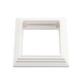 LMT 1096-WHITE 4" Vinyl Post Decorative Knuckle - White Decorative Vinyl Post Accent (PostAccents)