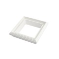 LMT 1100-WHITE 4" x 4" to 5" x 5" Convert Transition Bracket - For Vinyl Post White (PostAccents)