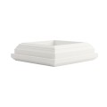 LMT 1100-WHITE 4" x 4" to 5" x 5" Convert Transition Bracket - For Vinyl Post White (PostAccents)