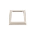 LMT 4" Sq. One-Piece Low Profile Vinyl Post Skirt for Vinyl Fence Posts (Khaki) - 1104-KHAKI