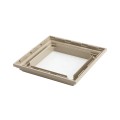 LMT 4" Sq. One-Piece Low Profile Vinyl Post Skirt for Vinyl Fence Posts (Khaki) - 1104-KHAKI