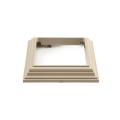LMT 4" Sq. One-Piece Low Profile Vinyl Post Skirt for Vinyl Fence Posts (Khaki) - 1104-KHAKI