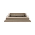 LMT 4" Sq. One-Piece Low Profile Vinyl Post Skirt for Vinyl Fence Posts (Khaki) - 1104-KHAKI
