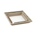 LMT 4" Sq. One-Piece Low Profile Vinyl Post Skirt for Vinyl Fence Posts (Khaki) - 1104-KHAKI