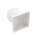 LMT 1117W 4" x 4" Dome Ball Vinyl Post Cap - White