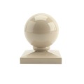 LMT 1119KK 5" x 5" Dome Ball Vinyl Post Cap - Khaki