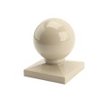 LMT 1119KK 5" x 5" Dome Ball Vinyl Post Cap - Khaki