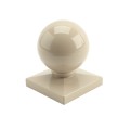 LMT 1119KK 5" x 5" Dome Ball Vinyl Post Cap - Khaki