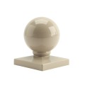 LMT 1119KK 5" x 5" Dome Ball Vinyl Post Cap - Khaki