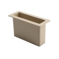 1 1/2" x 5 1/2" x 4" Pocket Rail Vinyl Fence Gate Socket (Almond) - LMT 1127-ALMOND (GeneralUse)
