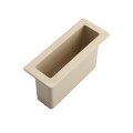 1 1/2" x 5 1/2" x 4" Pocket Rail Vinyl Fence Gate Socket (Almond) - LMT 1127-ALMOND (GeneralUse)