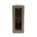 1 1/2" x 5 1/2" x 4" Pocket Rail Vinyl Fence Gate Socket (Almond) - LMT 1127-ALMOND (GeneralUse)