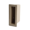 1 1/2" x 5 1/2" x 4" Pocket Rail Vinyl Fence Gate Socket (Almond) - LMT 1127-ALMOND (GeneralUse)