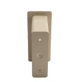 1 1/2" x 5 1/2" x 4" Pocket Rail Vinyl Fence Gate Socket (Almond) - LMT 1127-ALMOND (GeneralUse)