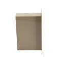 1 1/2" x 5 1/2" x 4" Pocket Rail Vinyl Fence Gate Socket (Almond) - LMT 1127-ALMOND (GeneralUse)