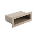 1 1/2" x 5 1/2" x 4" Pocket Rail Vinyl Fence Gate Socket (Khaki) - LMT 1127-KHAKI