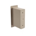 1 1/2" x 5 1/2" x 4" Pocket Rail Vinyl Fence Gate Socket (Khaki) - LMT 1127-KHAKI