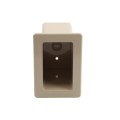 2" x 3 1/2" x 4" Pocket Rail Vinyl Fence Gate Socket (Almond) - LMT 1128-ALMOND