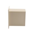 2" x 3 1/2" x 4" Pocket Rail Vinyl Fence Gate Socket (Almond) - LMT 1128-ALMOND