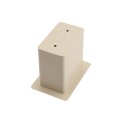 2" x 3 1/2" x 4" Pocket Rail Vinyl Fence Gate Socket (Almond) - LMT 1128-ALMOND