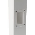 2" x 3 1/2" x 4" Vinyl Fence Gate Socket (White) - LMT 1128-WHITE (shown installed)