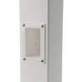 2" x 3 1/2" x 4" Vinyl Fence Gate Socket (White) - LMT 1128-WHITE (shown installed)